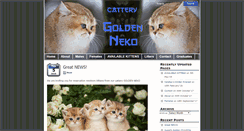 Desktop Screenshot of goldenneko.com