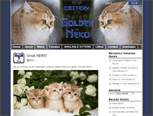 Tablet Screenshot of goldenneko.com